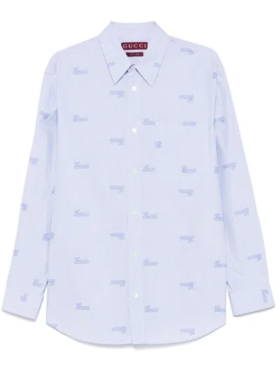 Gucci Men Script Shirt