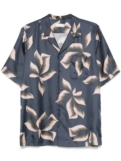 Dries Van Noten Silk Shirt With Floral Pattern And Camp Collar