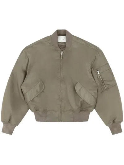 Entire Studios Broad Bomber Jacket Smoked Cream
