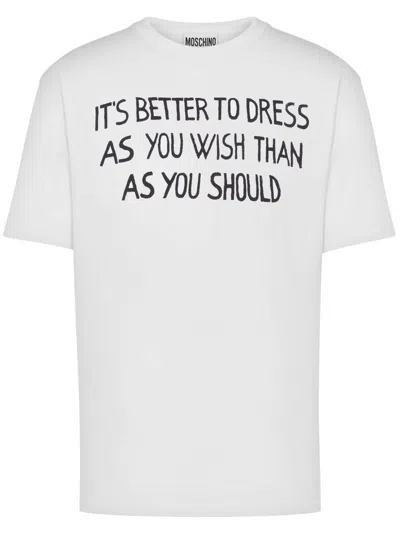 Moschino T-shirt With Lettering Print