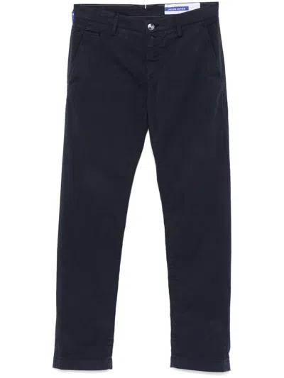 Jacob Cohen Navy Blue Stretch Trousers
