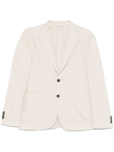 Manuel Ritz Beige Single Breasted Blazer