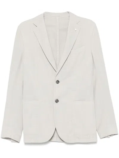 Luigi Bianchi Cotton Jacket Notch Lapel