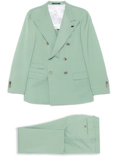 Gabriele Pasini Light Green Double-breasted Suit
