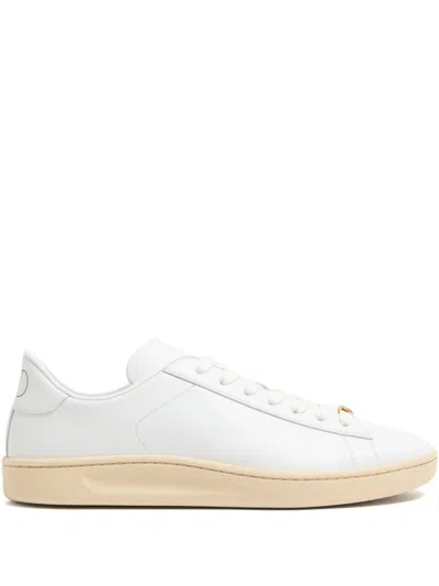 Valentino White Leather Vlogo Signature Sneakers