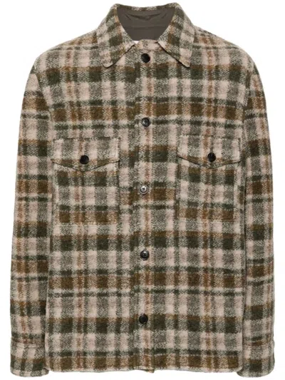 Isabel Marant Checkered Knit Jacket Brushed Finish
