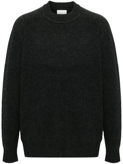 Isabel Marant Crew Neck Knit Sweater With Raglan Sleeves In Black