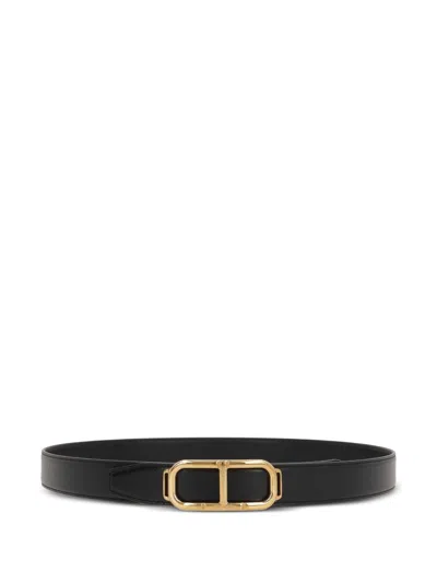 Tom Ford Shiny Printed Goat Stadium T Belt 30 Mm
