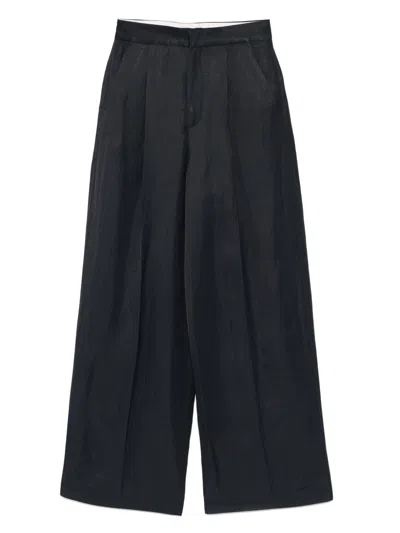 Soeur Wide-leg High Waist Trousers With Pleat Detailing
