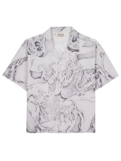 Brain Dead Short Sleeve Shirt With Button