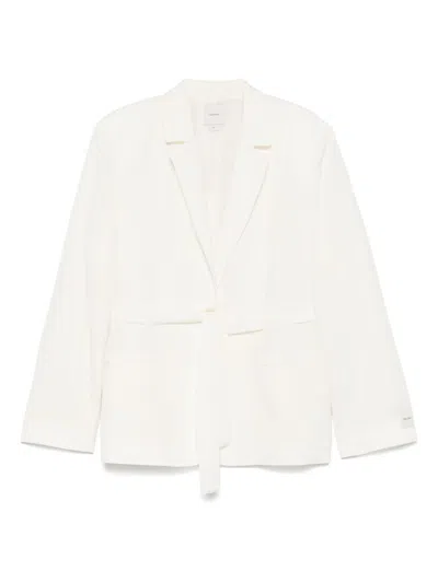 Shop Calvin Klein Blazer Relaxed Linen Db Breasted