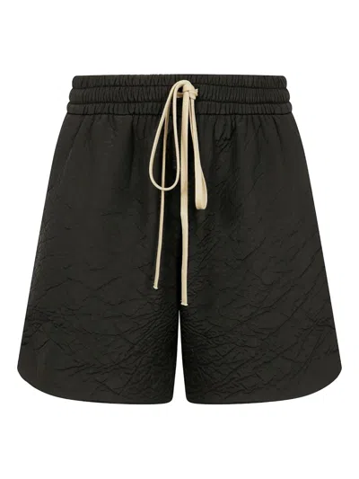 Fear Of God Straight-leg Pleated Wool And Cotton-blend Twill Drawstring Cargo Shorts