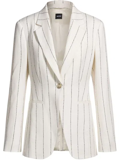 Shop Hugo Boss Boss Striped Blazer