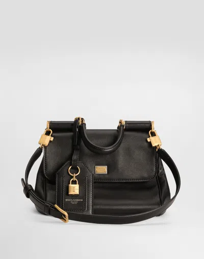 Dolce & Gabbana Dolce&gabbana Shoulder Bag My Sicily In Black Leather