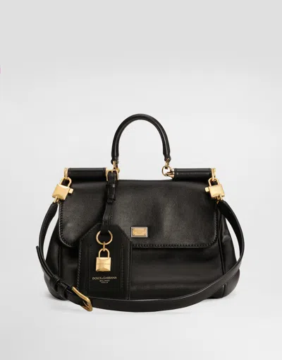 Dolce & Gabbana Dolce&gabbana Shoulder Bag My Sicily In Black Leather