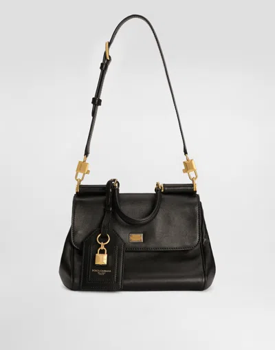 Dolce & Gabbana Dolce&gabbana Shoulder Bag My Sicily In Black Leather