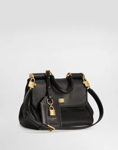 Dolce & Gabbana Dolce&gabbana Shoulder Bag My Sicily In Black Leather
