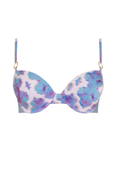 Sophia Alexia Women's Pink / Purple Orchid Paradise Fiji Bralette Bikini Top In Multi