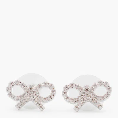 Self-portrait Silver Statement Earring In Metallic