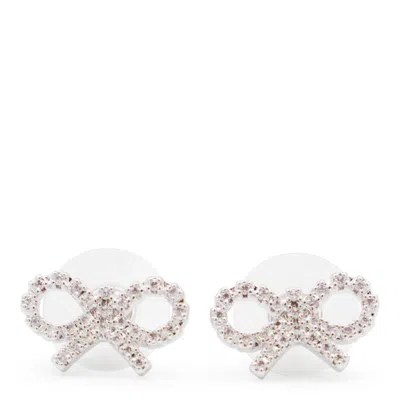 Self-portrait Silver Statement Earring In Metallic
