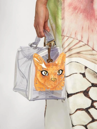Loewe Orange Cat Face Bag Charm