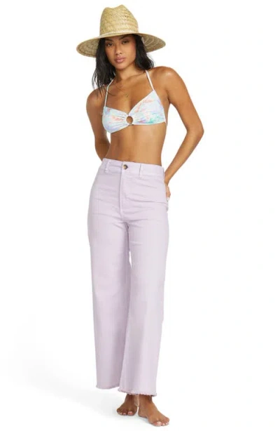 Billabong Free Fall Wide Leg Pant In Amethyst