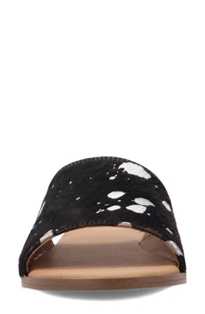 Dingo Moo Moo Genuine Calf Hair Slide Sandal