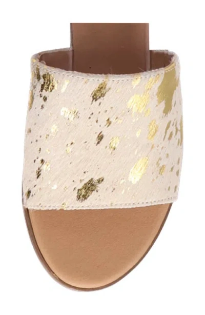 Dingo Moo Moo Genuine Calf Hair Slide Sandal