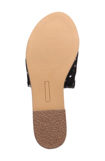 Dingo Moo Moo Genuine Calf Hair Slide Sandal
