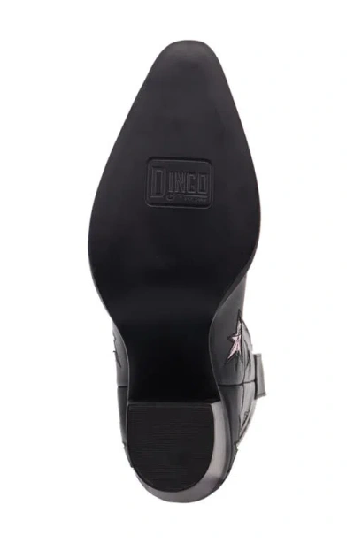 Dingo Womens Starburst Block Heel Cowboy Boots