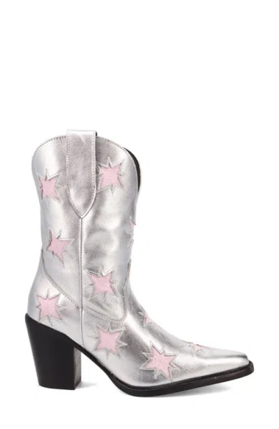 Dingo Womens Starburst Block Heel Cowboy Boots