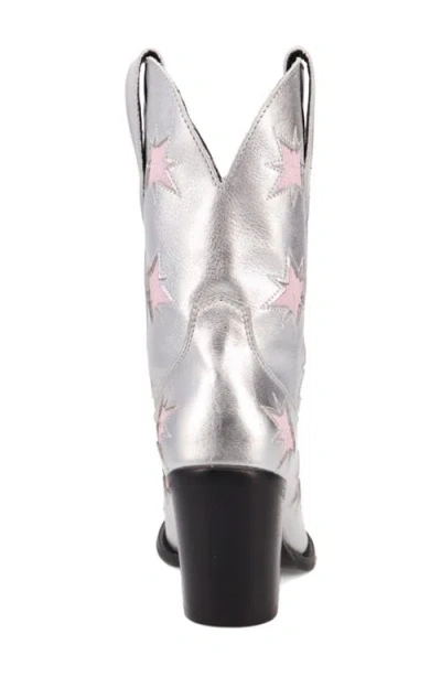 Dingo Womens Starburst Block Heel Cowboy Boots