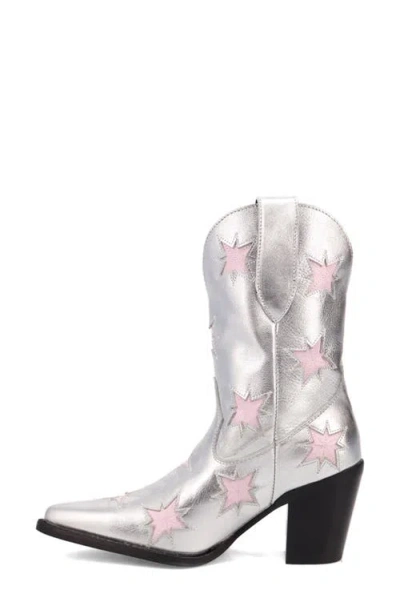 Dingo Womens Starburst Block Heel Cowboy Boots