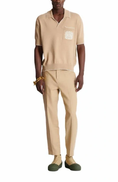 Balmain Straight-leg Tailored Canvas Trousers