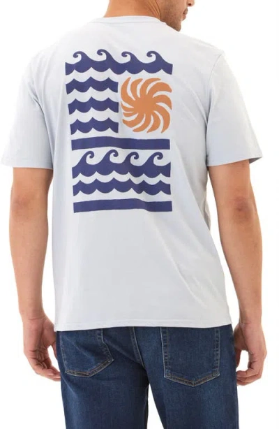 Threads 4 Thought Pacific Reflections Cotton Blend Graphic T-shirt In White