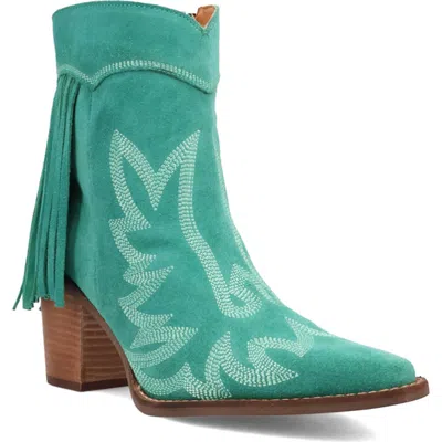 Dingo Womens Wild Sage Block Heel Cowboy Boots