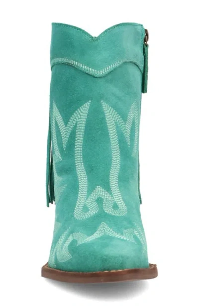 Dingo Womens Wild Sage Block Heel Cowboy Boots