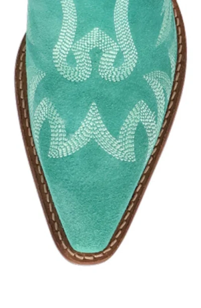 Dingo Womens Wild Sage Block Heel Cowboy Boots