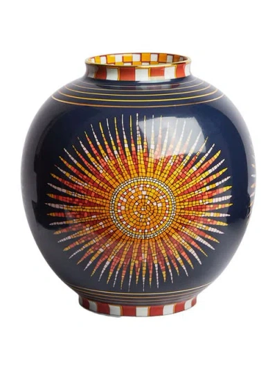 La Doublej Sunrays Midnight Medium Porcelain Vase