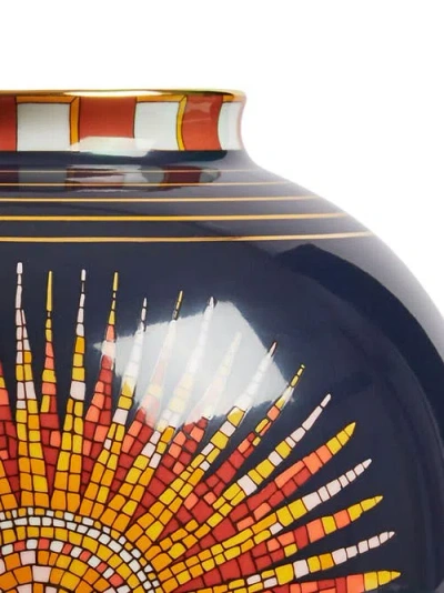 La Doublej Sunrays Midnight Medium Porcelain Vase