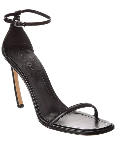 Lanvin Swing 95 Leather Sandal In Black