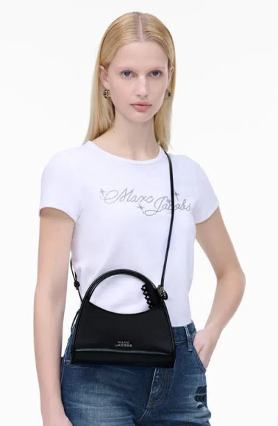 Marc Jacobs Glam Claw Clip Leather Crossbody Bag In Black