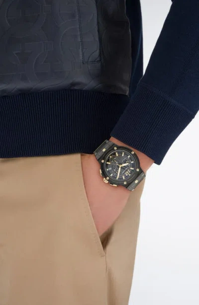 Ferragamo F-80 Translucent Watch In Transparent Red