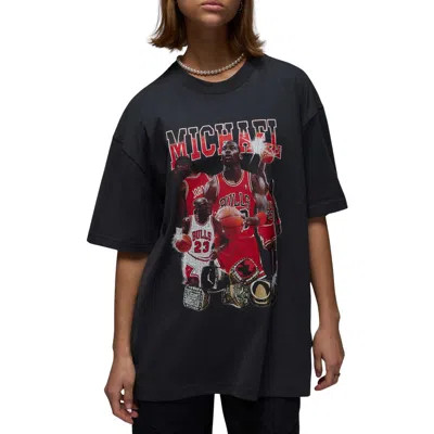Jordan Oversize Mixtape Graphic T-shirt In Black