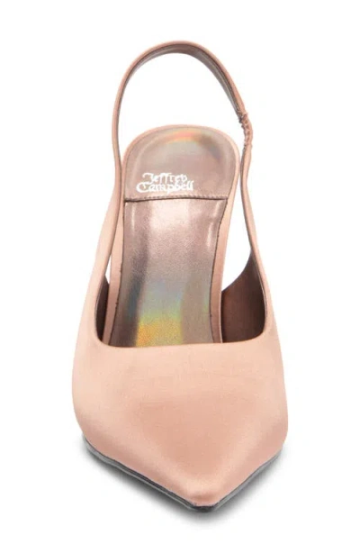 Jeffrey Campbell Surpass Slingback Pointed Toe Pump In Brown