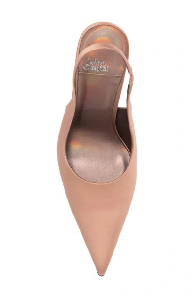 Jeffrey Campbell Surpass Slingback Pointed Toe Pump In Brown