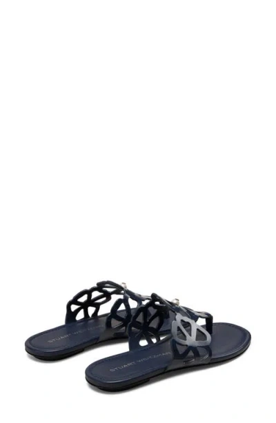 Stuart Weitzman Jasmine Patent Cutout Thong Sandals