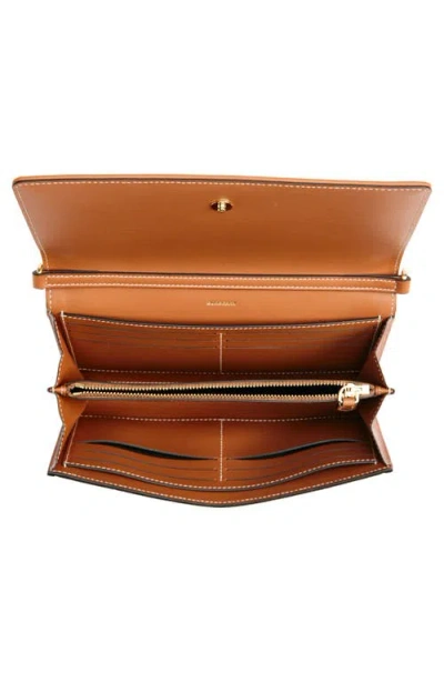 Burberry Hannah Check Coated Canvas Wallet On A Chain