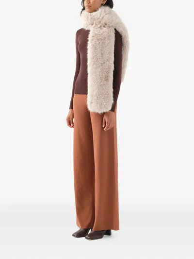 Unreal Fur Faux-fur Stola Scarf In Neutral