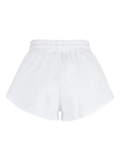 Msgm Cotton Shorts Elastic Waistband Relaxed Fit